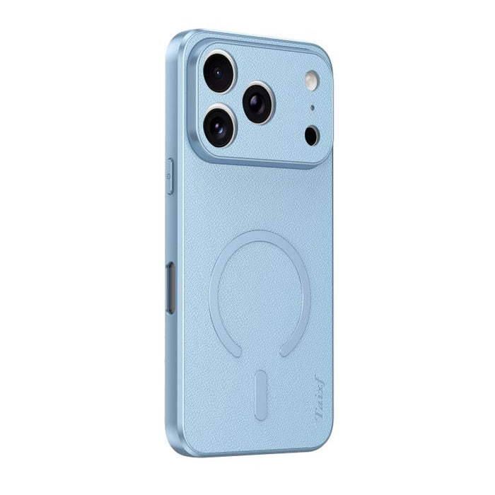 Funda magnética para teléfono de piel de oveja vegana, For iPhone 17 Pro Max, For iPhone 17 Pro, For iPhone 17