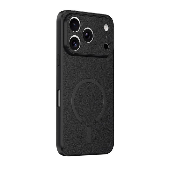 Funda magnética para teléfono de piel de oveja vegana, For iPhone 17 Pro Max, For iPhone 17 Pro, For iPhone 17