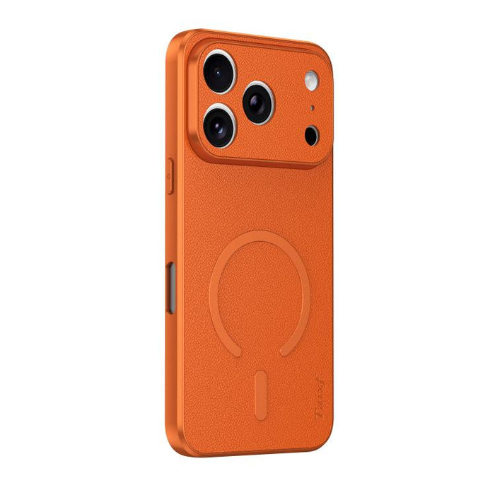 Funda magnética para teléfono de piel de oveja vegana, For iPhone 17 Pro Max, For iPhone 17 Pro, For iPhone 17
