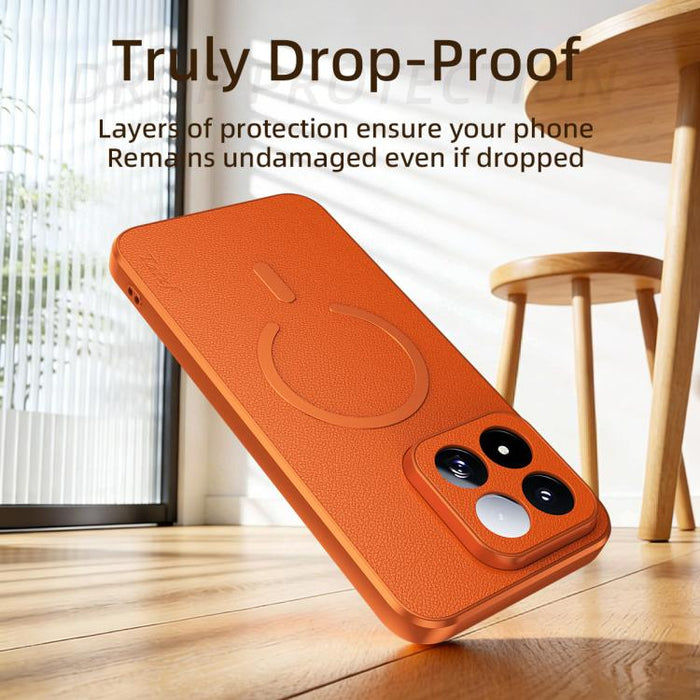 Funda magnética para teléfono de piel de oveja vegana, For Xiaomi 17 Max 5G, For Xiaomi 17T Pro 5G, For Xiaomi 17T 5G