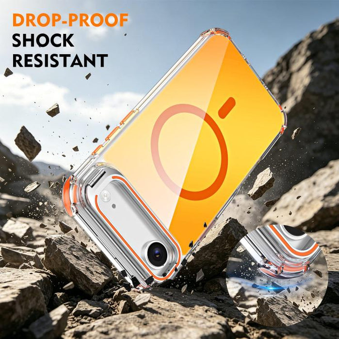Funda magnética para teléfono con soporte y lente camaleón, For iPhone Air