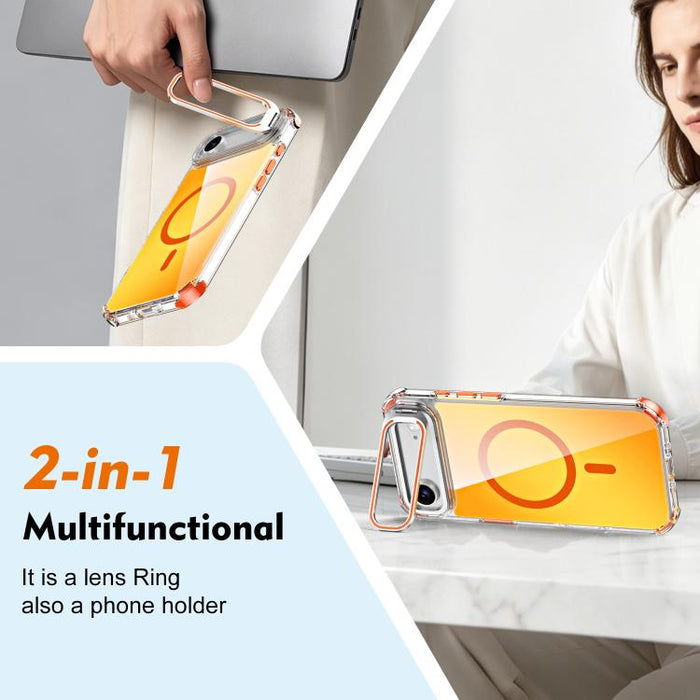 Funda magnética para teléfono con soporte y lente camaleón, For iPhone Air