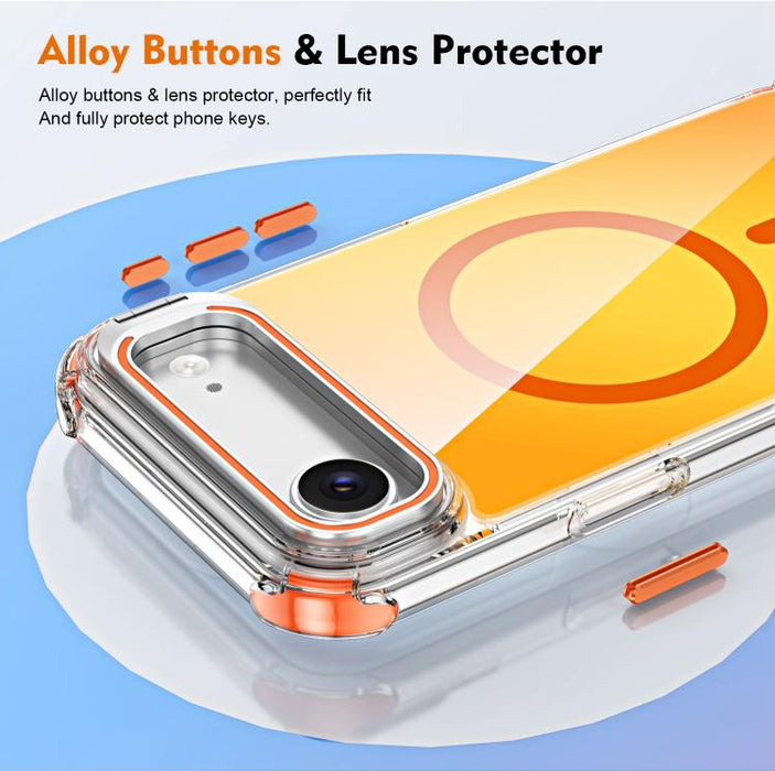Funda magnética para teléfono con soporte y lente camaleón, For iPhone Air