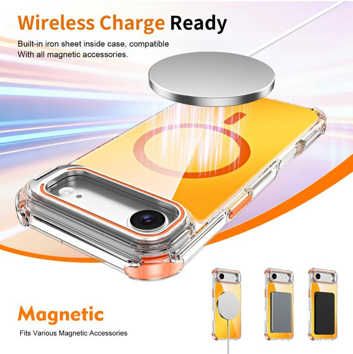 Funda magnética para teléfono con soporte y lente camaleón, For iPhone Air