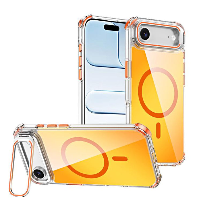 Funda magnética para teléfono con soporte y lente camaleón, For iPhone Air