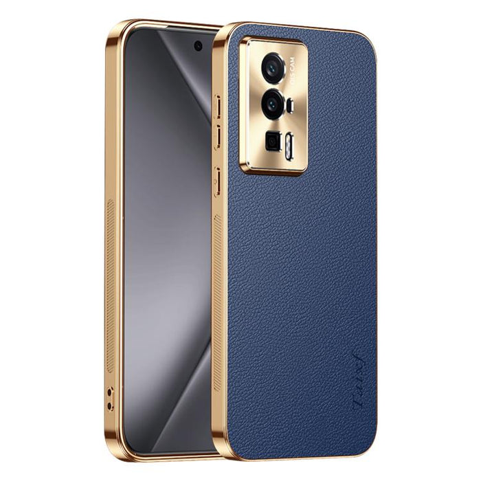 Funda para teléfono de PC + TPU con marco galvanizado y textura de lichi, de cuero vegano., For Redmi Turbo 4, For Redmi K80 Pro, For Redmi K80, For Redmi Note 14 5G, For Redmi Note 14 Pro+ 5G, For Redmi Note 14 Pro 5G, For Redmi K70 Ultra             ...