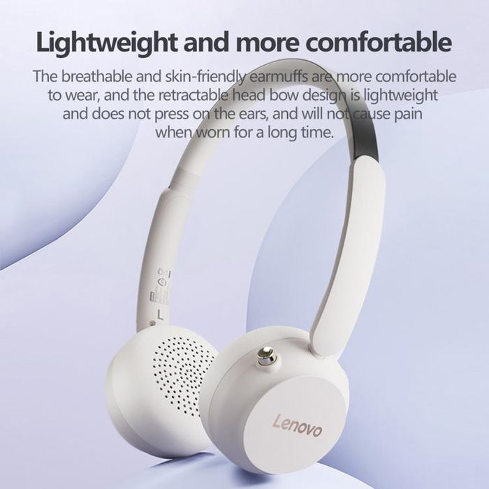 Auriculares Bluetooth Lenovo EB300 supraaurales con IA y reducción de ruido en llamadas., EB300