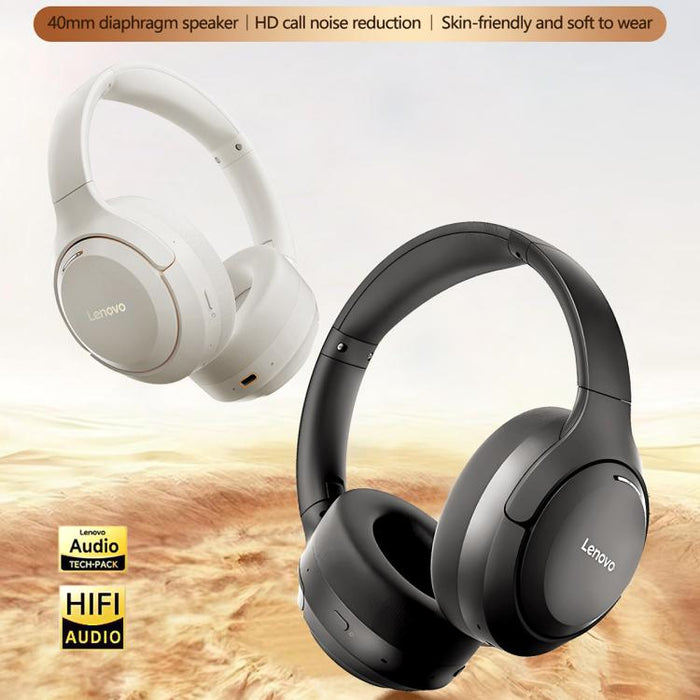 Auriculares Bluetooth Lenovo EB325 supraaurales con cancelación de ruido inteligente de doble modo, EB325