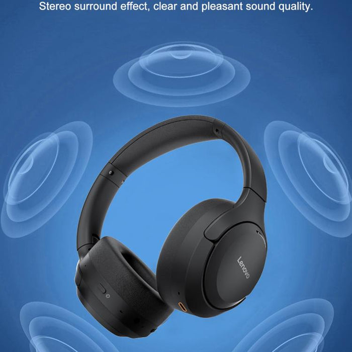 Auriculares Bluetooth Lenovo EB325 supraaurales con cancelación de ruido inteligente de doble modo, EB325