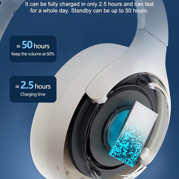 Auriculares Bluetooth Lenovo EB325 supraaurales con cancelación de ruido inteligente de doble modo, EB325