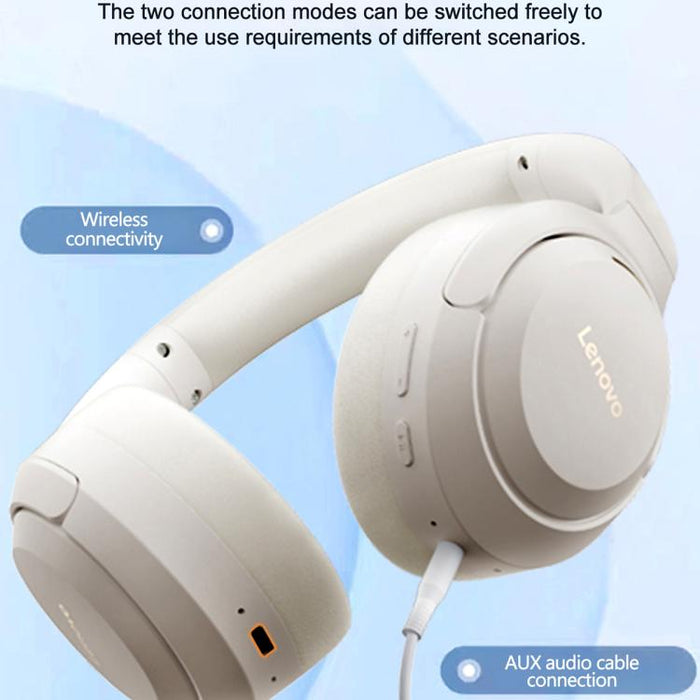 Auriculares Bluetooth Lenovo EB325 supraaurales con cancelación de ruido inteligente de doble modo, EB325