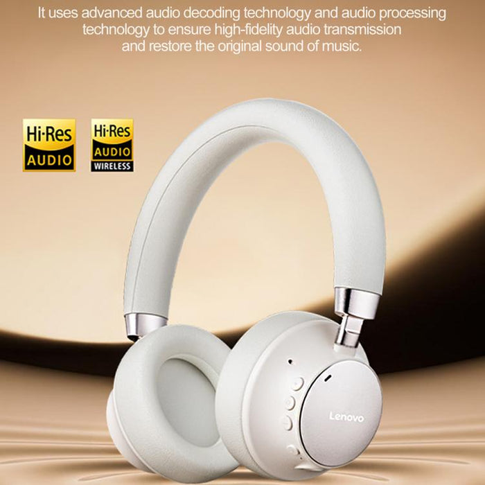 Auriculares Bluetooth Lenovo TB300 supraaurales con cancelación de ruido inteligente de doble modo, TB300