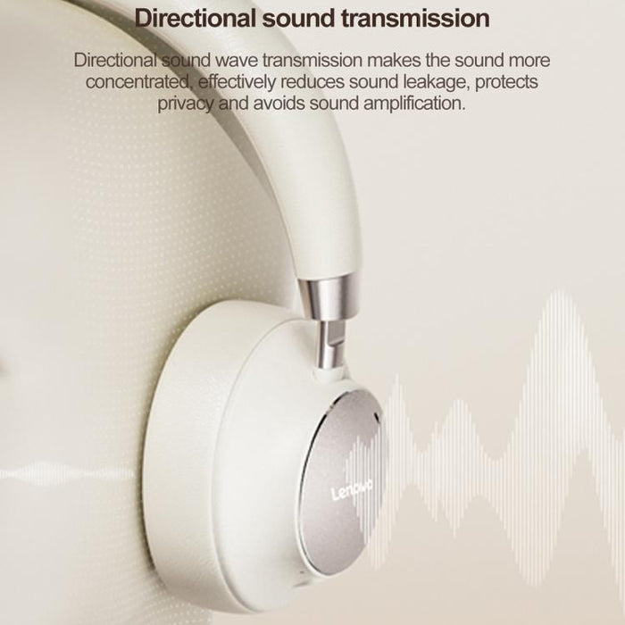 Auriculares Bluetooth Lenovo TB300 supraaurales con cancelación de ruido inteligente de doble modo, TB300