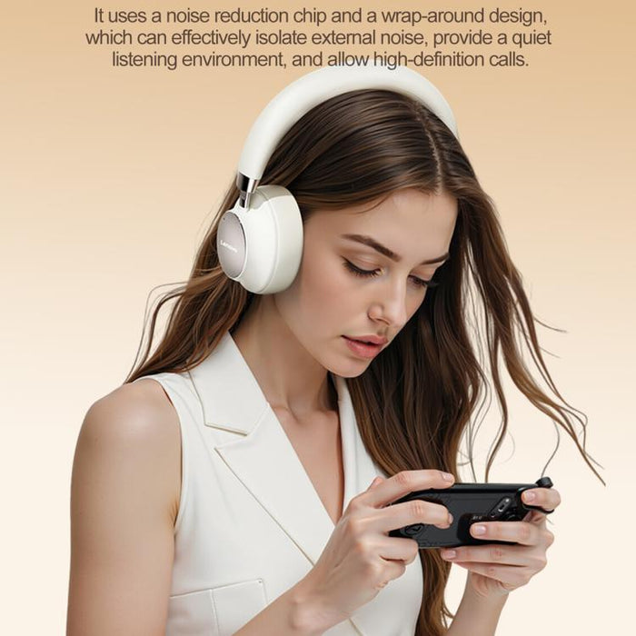 Auriculares Bluetooth Lenovo TB300 supraaurales con cancelación de ruido inteligente de doble modo, TB300