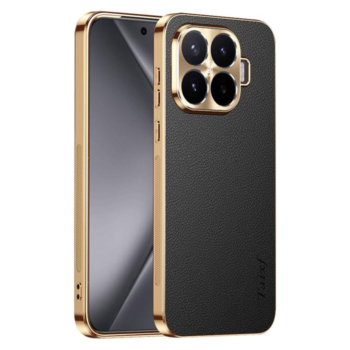 Funda para teléfono de PC + TPU con marco galvanizado y textura de lichi, de cuero vegano., For Xiaomi 17 Max, For Xiaomi 15 Pro, For Xiaomi 15, For Xiaomi 14 Pro, For Xiaomi 14