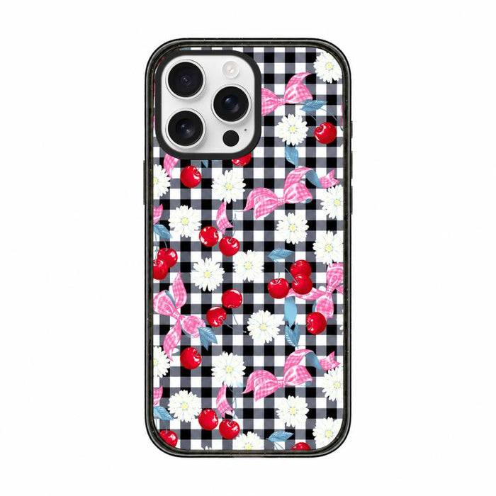 Funda para teléfono de TPU acrílico con estampado de cuadros cereza, For iPhone 12, For iPhone 12 Pro Max, For iPhone 12 Pro, For iPhone 11
