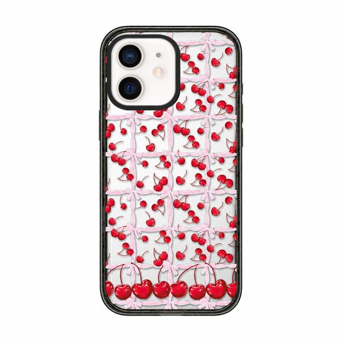 Funda para teléfono de TPU acrílico con estampado de cuadros cereza, For iPhone 12, For iPhone 12 Pro Max, For iPhone 12 Pro, For iPhone 11