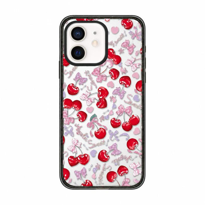 Funda para teléfono de TPU acrílico con estampado de cuadros cereza, For iPhone 12, For iPhone 12 Pro Max, For iPhone 12 Pro, For iPhone 11