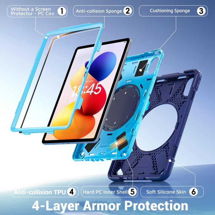 Funda híbrida de silicona para tablet con soporte y correa para el hombro., For Xiaomi Redmi Pad 2 Pro 12.1 2026