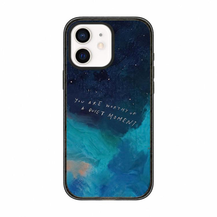 Funda para teléfono de TPU acrílica con acuarela azul profundo y tranquilo, For iPhone 12, For iPhone 12 Pro Max, For iPhone 12 Pro, For iPhone 11