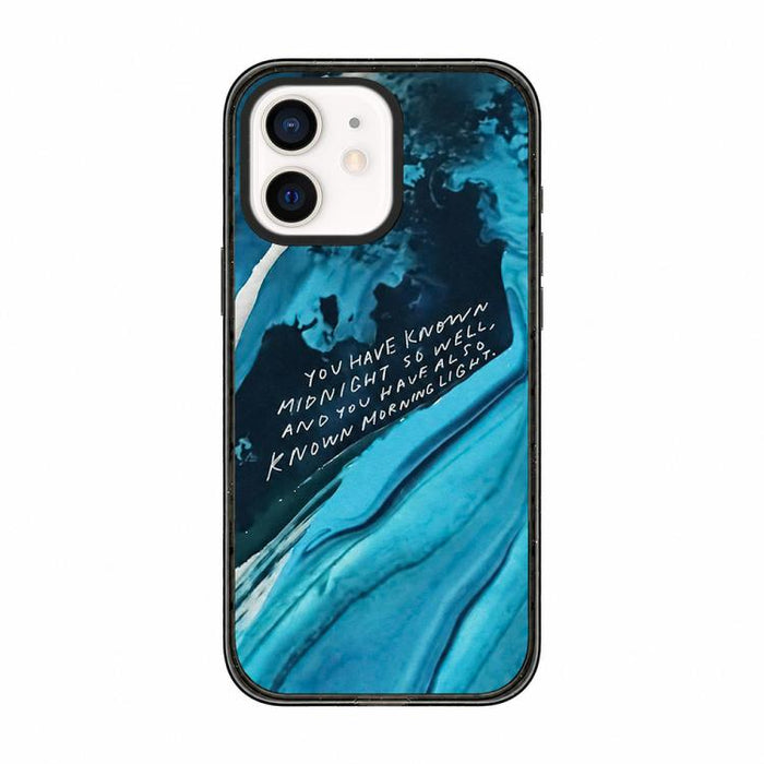 Funda para teléfono de TPU acrílica con acuarela azul profundo y tranquilo, For iPhone 12, For iPhone 12 Pro Max, For iPhone 12 Pro, For iPhone 11