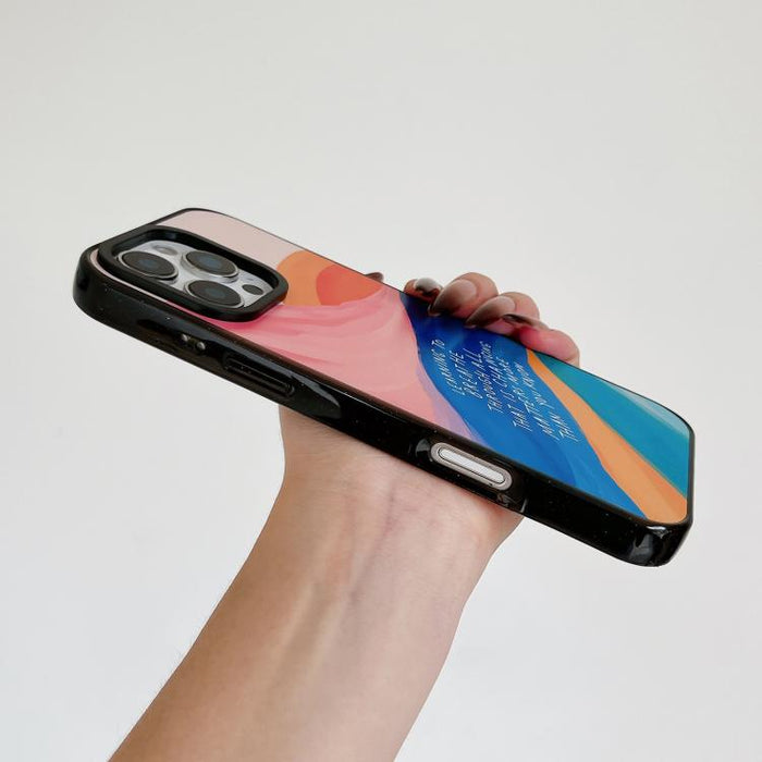 Funda para teléfono de TPU acrílica con acuarela azul profundo y tranquilo, For iPhone 12, For iPhone 12 Pro Max, For iPhone 12 Pro, For iPhone 11