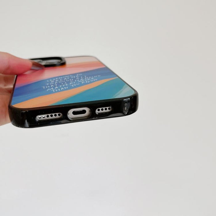 Funda para teléfono de TPU acrílica con acuarela azul profundo y tranquilo, For iPhone 12, For iPhone 12 Pro Max, For iPhone 12 Pro, For iPhone 11