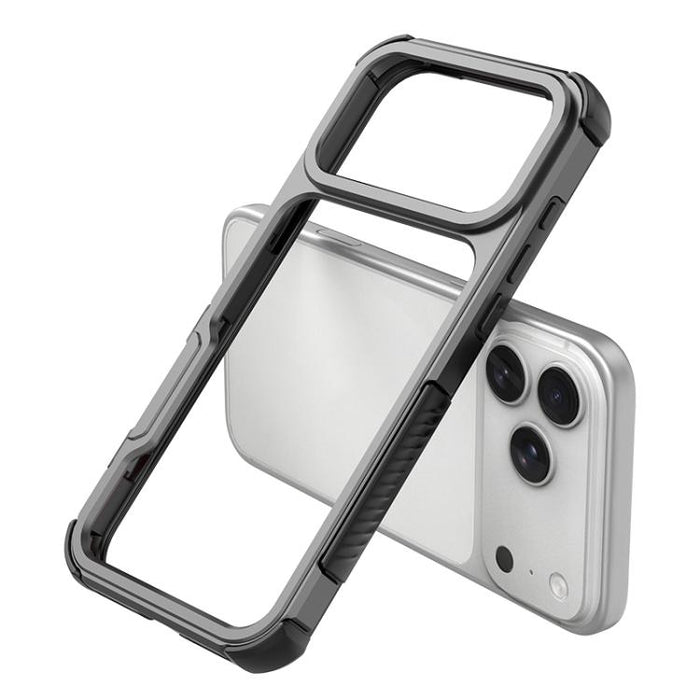 Funda para teléfono a prueba de golpes con marco de aleación de aluminio y bolsa de aire hueca de TPU, For iPhone 17 Pro Max, For iPhone 17 Pro