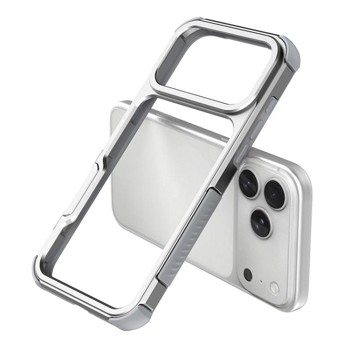 Funda para teléfono a prueba de golpes con marco de aleación de aluminio y bolsa de aire hueca de TPU, For iPhone 17 Pro Max, For iPhone 17 Pro