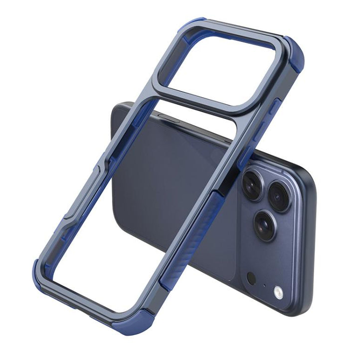 Funda para teléfono a prueba de golpes con marco de aleación de aluminio y bolsa de aire hueca de TPU, For iPhone 17 Pro Max, For iPhone 17 Pro