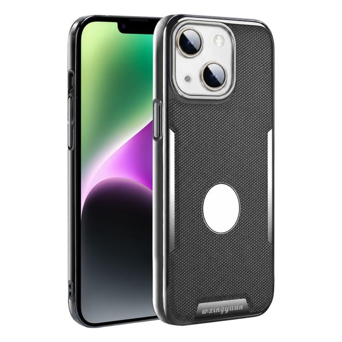 Funda para teléfono de policarbonato con textura de diamante antihuellas y piel vegana, For iPhone 17 Pro Max, For iPhone 15 Pro, For iPhone 15, For iPhone 14 Plus, For iPhone 14, For iPhone 14 Pro, For iPhone 14 Pro Max, For iPhone 13 Pro Max         ...