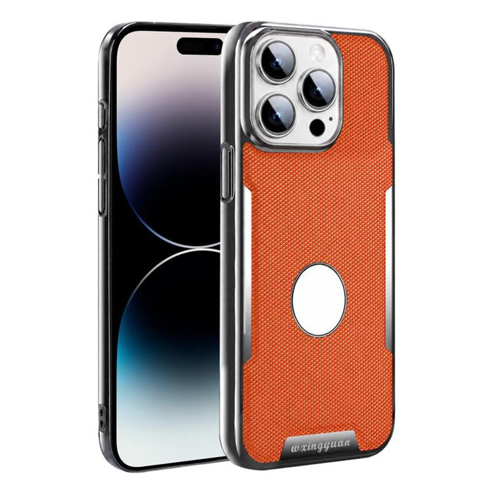 Funda para teléfono de policarbonato con textura de diamante antihuellas y piel vegana, For iPhone 17 Pro Max, For iPhone 15 Pro, For iPhone 15, For iPhone 14 Plus, For iPhone 14, For iPhone 14 Pro, For iPhone 14 Pro Max, For iPhone 13 Pro Max         ...