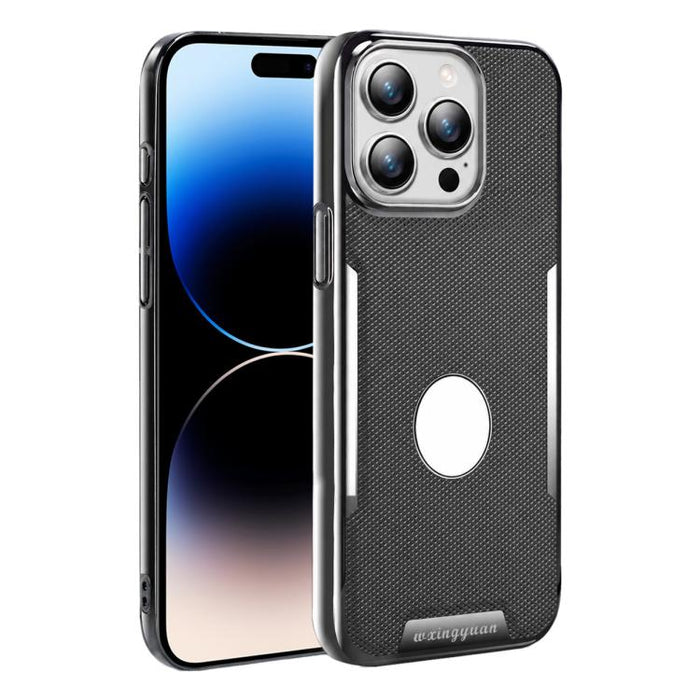 Funda para teléfono de policarbonato con textura de diamante antihuellas y piel vegana, For iPhone 17 Pro Max, For iPhone 15 Pro, For iPhone 15, For iPhone 14 Plus, For iPhone 14, For iPhone 14 Pro, For iPhone 14 Pro Max, For iPhone 13 Pro Max         ...