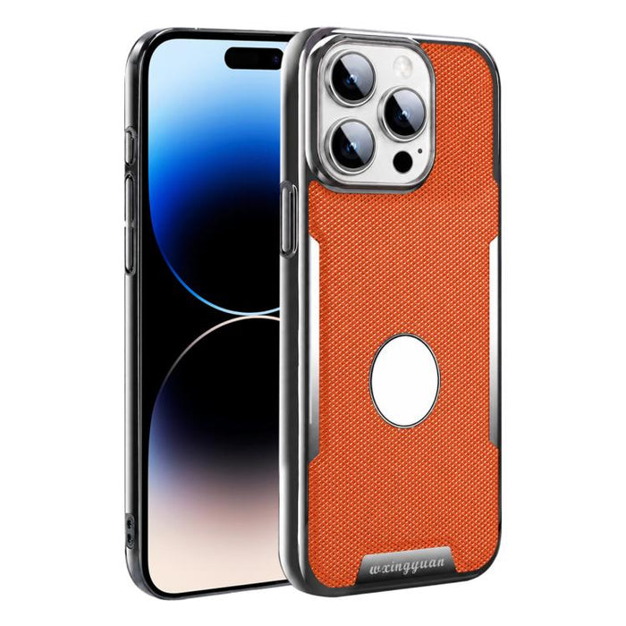 Funda para teléfono de policarbonato con textura de diamante antihuellas y piel vegana, For iPhone 17 Pro Max, For iPhone 15 Pro, For iPhone 15, For iPhone 14 Plus, For iPhone 14, For iPhone 14 Pro, For iPhone 14 Pro Max, For iPhone 13 Pro Max         ...
