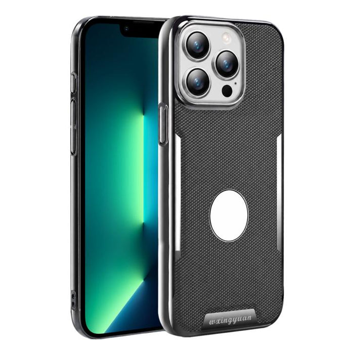 Funda para teléfono de policarbonato con textura de diamante antihuellas y piel vegana, For iPhone 17 Pro Max, For iPhone 15 Pro, For iPhone 15, For iPhone 14 Plus, For iPhone 14, For iPhone 14 Pro, For iPhone 14 Pro Max, For iPhone 13 Pro Max         ...