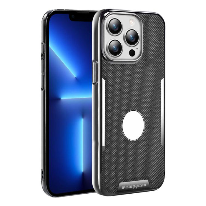 Funda para teléfono de policarbonato con textura de diamante antihuellas y piel vegana, For iPhone 17 Pro Max, For iPhone 15 Pro, For iPhone 15, For iPhone 14 Plus, For iPhone 14, For iPhone 14 Pro, For iPhone 14 Pro Max, For iPhone 13 Pro Max         ...