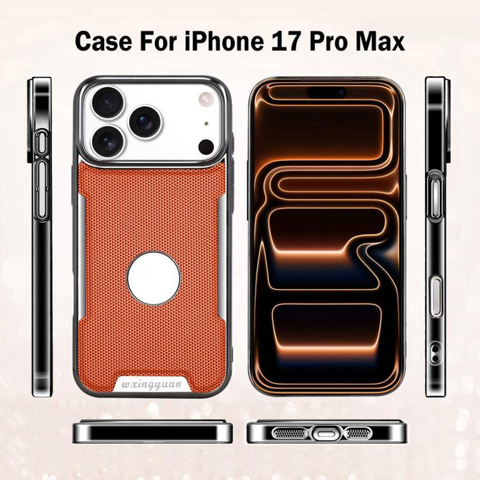 Funda para teléfono de policarbonato con textura de diamante antihuellas y piel vegana, For iPhone 17 Pro Max, For iPhone 15 Pro, For iPhone 15, For iPhone 14 Plus, For iPhone 14, For iPhone 14 Pro, For iPhone 14 Pro Max, For iPhone 13 Pro Max         ...