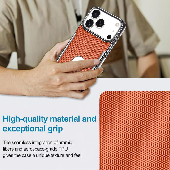 Funda para teléfono de policarbonato con textura de diamante antihuellas y piel vegana, For iPhone 17 Pro Max, For iPhone 15 Pro, For iPhone 15, For iPhone 14 Plus, For iPhone 14, For iPhone 14 Pro, For iPhone 14 Pro Max, For iPhone 13 Pro Max         ...