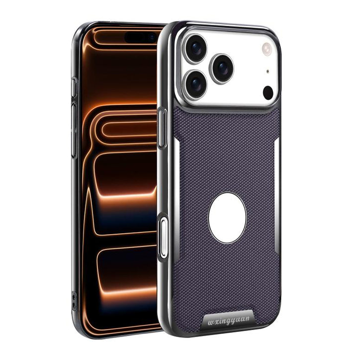 Funda para teléfono de policarbonato con textura de diamante antihuellas y piel vegana, For iPhone 17 Pro Max, For iPhone 15 Pro, For iPhone 15, For iPhone 14 Plus, For iPhone 14, For iPhone 14 Pro, For iPhone 14 Pro Max, For iPhone 13 Pro Max         ...