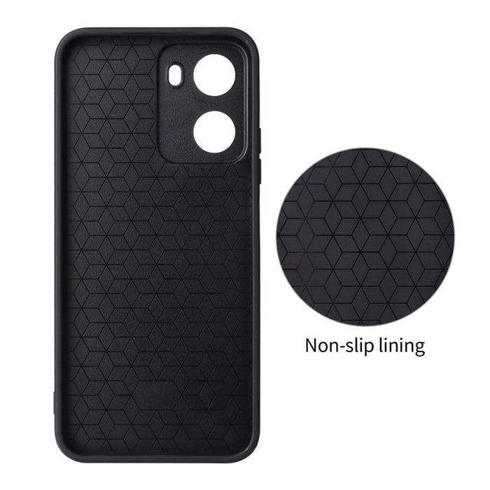 Funda para teléfono de cuero vegano con textura de fibra de carbono y recortes precisos, For Redmi 15a 5G / R70 5G / R70m 5G