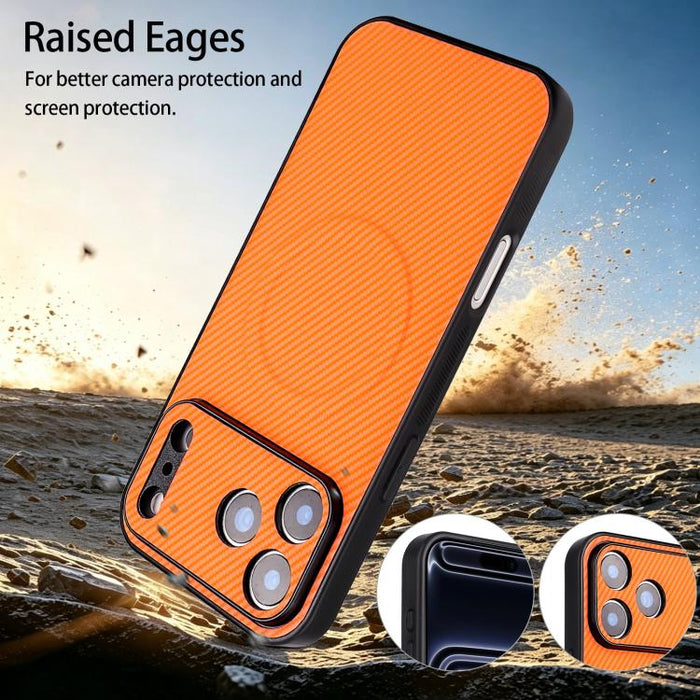 Funda para teléfono de cuero vegano con textura de fibra de carbono y recortes precisos, For Redmi 15a 5G / R70 5G / R70m 5G