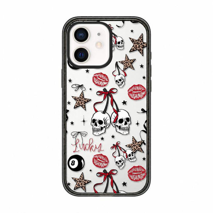 Funda de teléfono de acrílico TPU transparente con estampado de leopardo y lazo, For iPhone 12, For iPhone 12 Pro Max, For iPhone 12 Pro, For iPhone 11