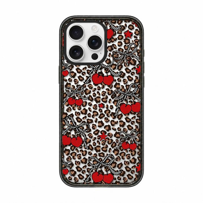 Funda de teléfono de acrílico TPU transparente con estampado de leopardo y lazo, For iPhone 12, For iPhone 12 Pro Max, For iPhone 12 Pro, For iPhone 11