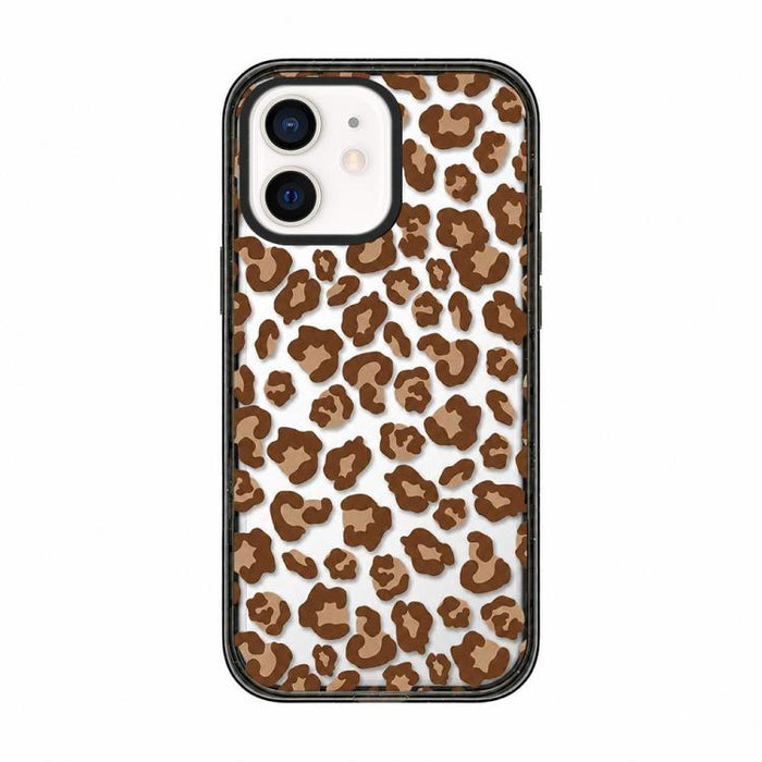 Funda de teléfono de acrílico TPU transparente con estampado de leopardo y lazo, For iPhone 12, For iPhone 12 Pro Max, For iPhone 12 Pro, For iPhone 11