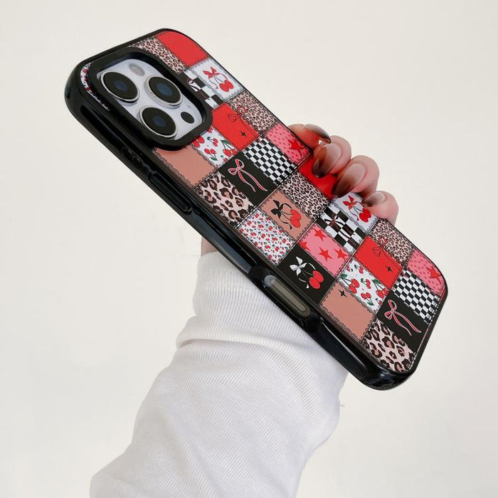Funda de teléfono de acrílico TPU transparente con estampado de leopardo y lazo, For iPhone 12, For iPhone 12 Pro Max, For iPhone 12 Pro, For iPhone 11