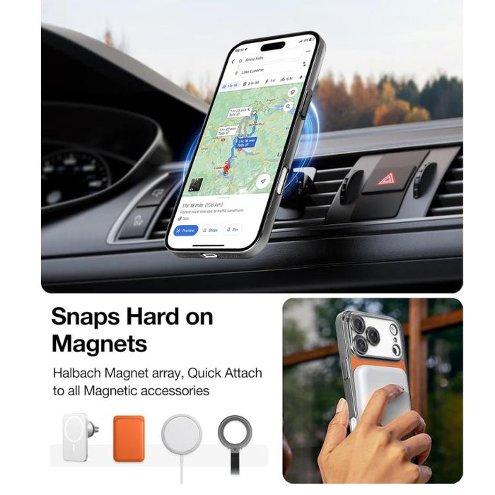 Funda para teléfono con anillo magnético galvanizado y carcasa de policarbonato y cuero vegano., For iPhone 17 Pro Max, For iPhone 17, For iPhone Air, For iPhone 16 Pro Max, For iPhone 15 Pro Max, For iPhone 15 Pro, For iPhone 15 Plus, For iPhone 15   ...