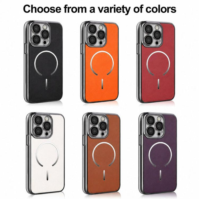 Funda para teléfono con anillo magnético galvanizado y carcasa de policarbonato y cuero vegano., For iPhone 12 Pro Max, For iPhone 12 Pro, For iPhone 11 Pro Max, For iPhone 11, For iPhone 11 Pro