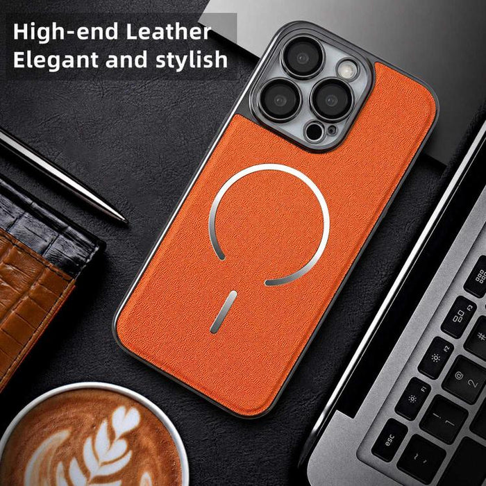 Funda para teléfono con anillo magnético galvanizado y carcasa de policarbonato y cuero vegano., For iPhone 12 Pro Max, For iPhone 12 Pro, For iPhone 11 Pro Max, For iPhone 11, For iPhone 11 Pro