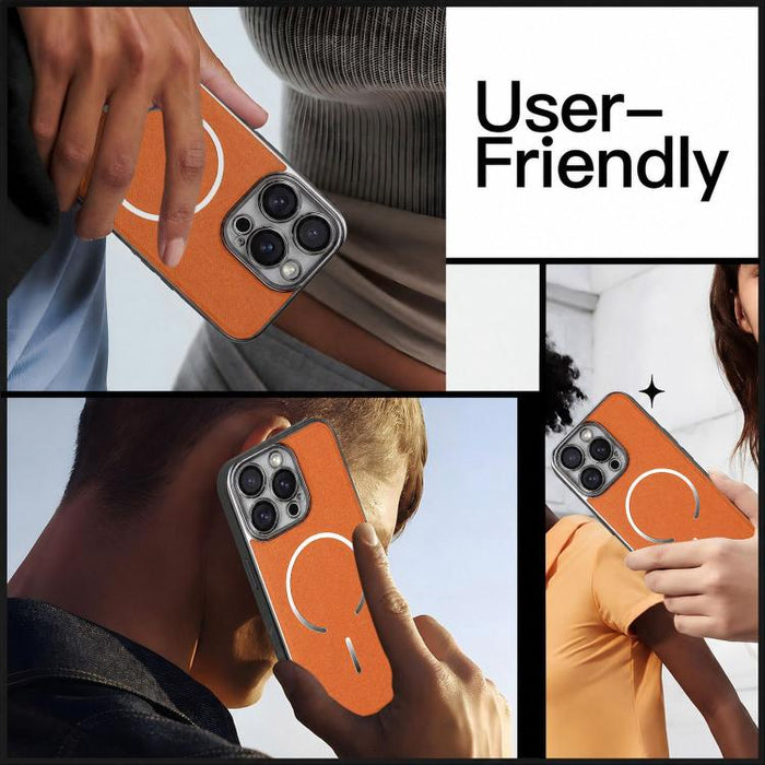 Funda para teléfono con anillo magnético galvanizado y carcasa de policarbonato y cuero vegano., For iPhone 12 Pro Max, For iPhone 12 Pro, For iPhone 11 Pro Max, For iPhone 11, For iPhone 11 Pro