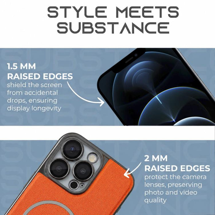 Funda para teléfono con anillo magnético galvanizado y carcasa de policarbonato y cuero vegano., For iPhone 12 Pro Max, For iPhone 12 Pro, For iPhone 11 Pro Max, For iPhone 11, For iPhone 11 Pro